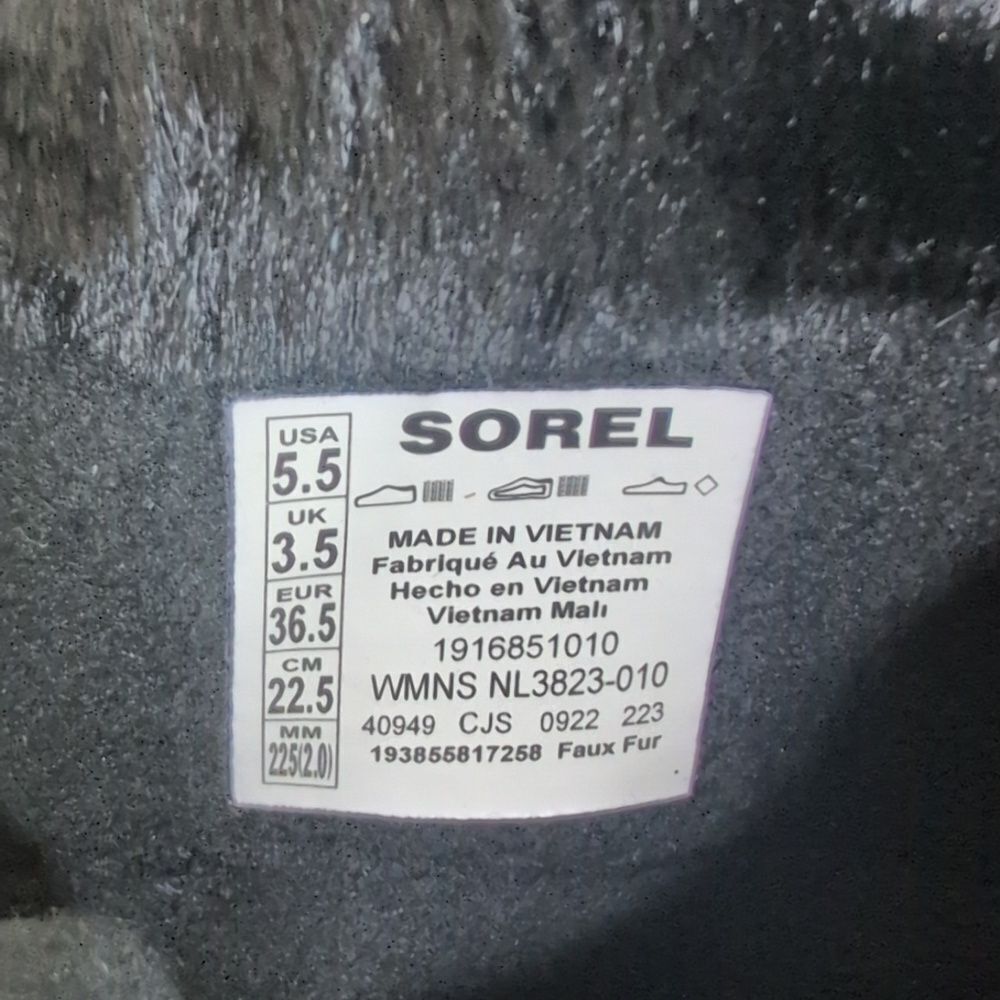 Sorel 5.5 Whitney II Tall Lace Black Waterproof Winter Boots, NEW - Picture 12 of 13